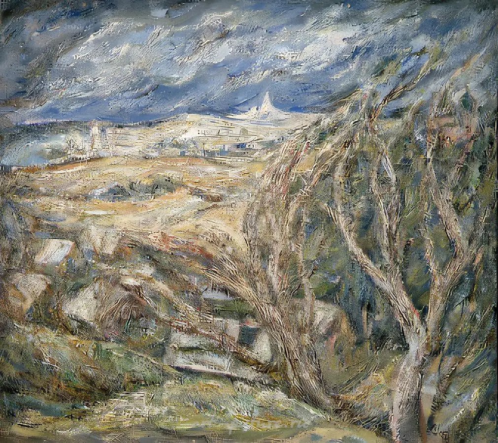 Переславль-Залесский, 1975, холст, масло, 90х100. Собственность автора