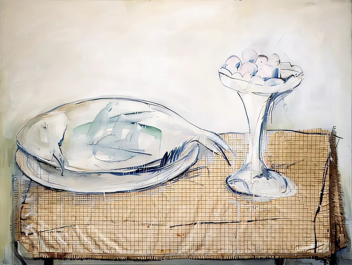 Натюрморт, 1992, холст, масло, аппликация, 133х179 Собственность автора