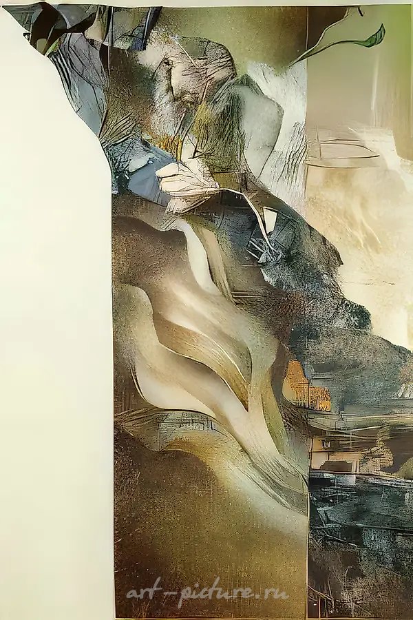 Крылья для полёта (диптих, левая часть), 1991, текстиль, авторская техника, роспись, ткачество, 250х200. Частная коллекция