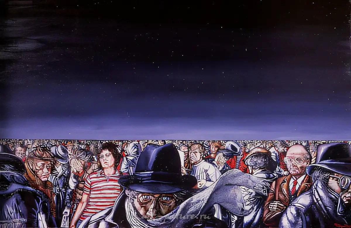 Горизонт, 1986, холст, масло, 79х120,5 Музей П.Людвига. Кельн. Германия.