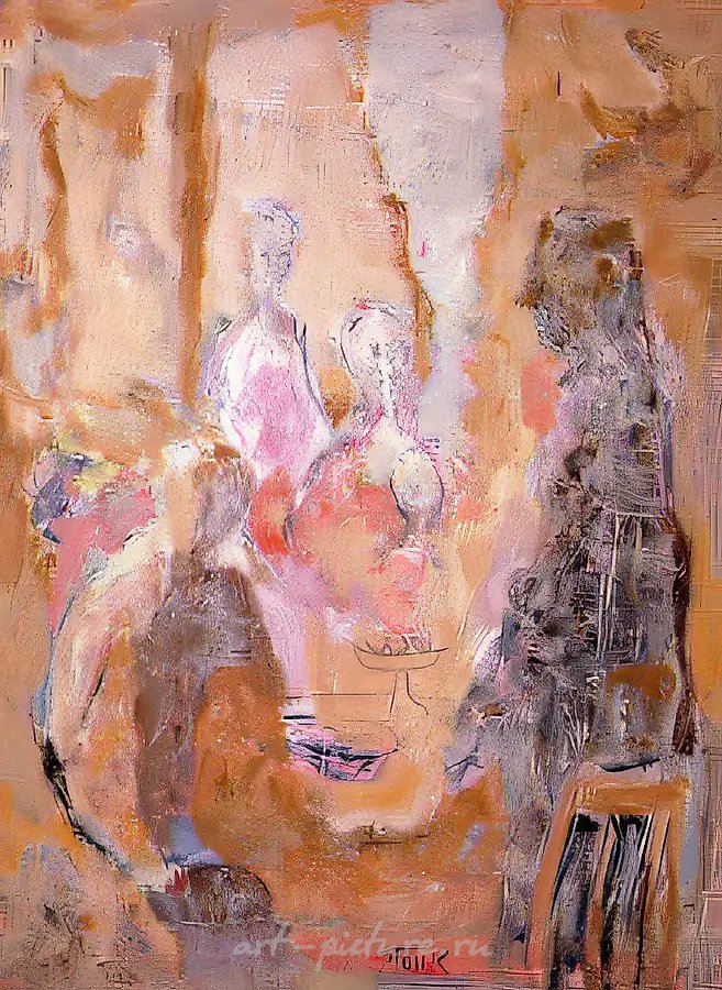 Семья, 1992, холст, масло, 80х60 Частное собрание. Москва.