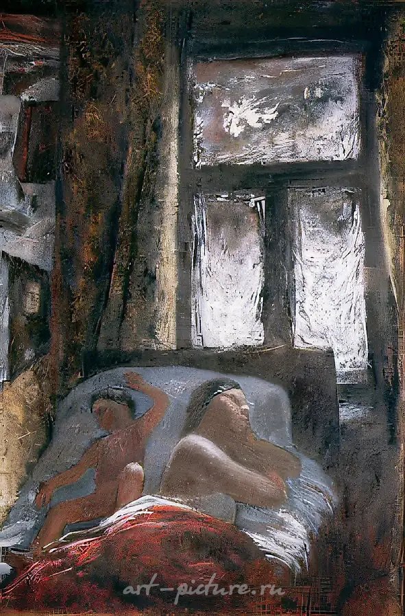 Спящие, 1972, холст, масло, 136х92 Собственность автора