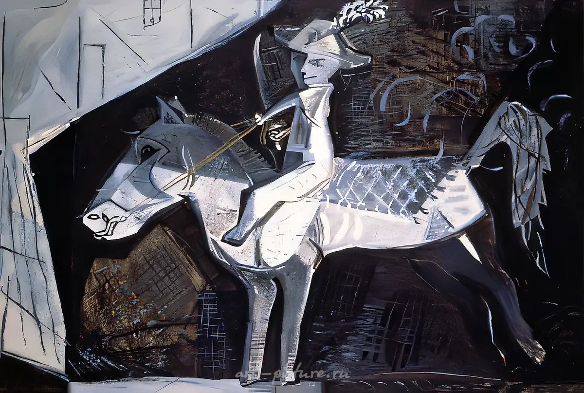 Всадник II, 1993, холст, масло, 65 х 93 см Собственность автора