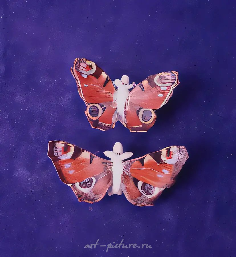Поросята с крыльями павлиньей бабочки (2 шт.), 1994, фарфор, 5х7х11; 5х6,5х13. Собственность автора