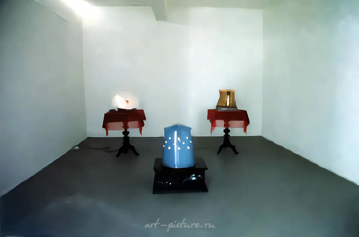 Реинкарнация мощей Св.Игнатия. Фрагмент инсталляции, 1993, Смешанная техника,   Собственность автора