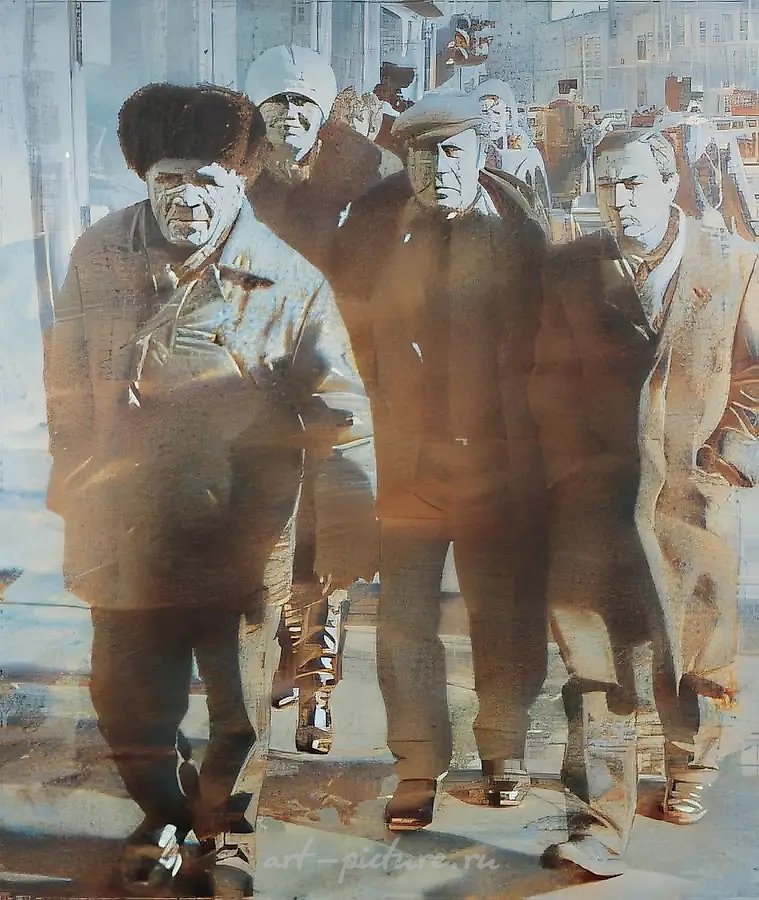Улица Чернышевского, 1991, масло на холсте, 170x200