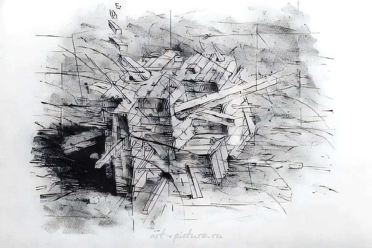Натюрморт, 1982, Литография, 43х61 см