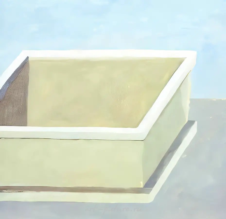 Ящик, 1989, Бумага, гуашь, акрил, цветной карандаш, 94х94 см Собственность автора