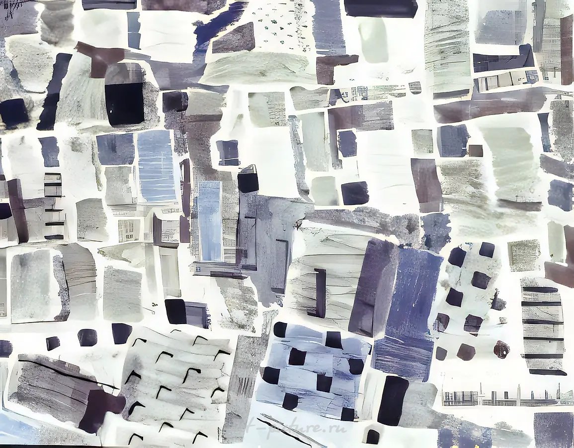Карта местности, 1987, смешанная техника, 74x94,5 см. Частная коллекция, Италия