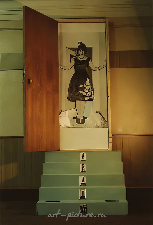 Иерархическая лестница, 1992, Смешанная техника, 200х100х100 см Собственность автора