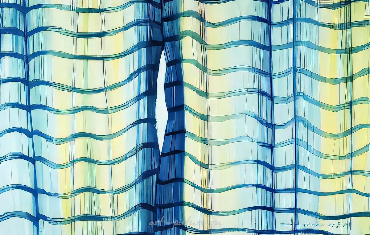 Рассвет, 1984, Бумага, восковые мелки, 55,5х65,5 см Собственность автора
