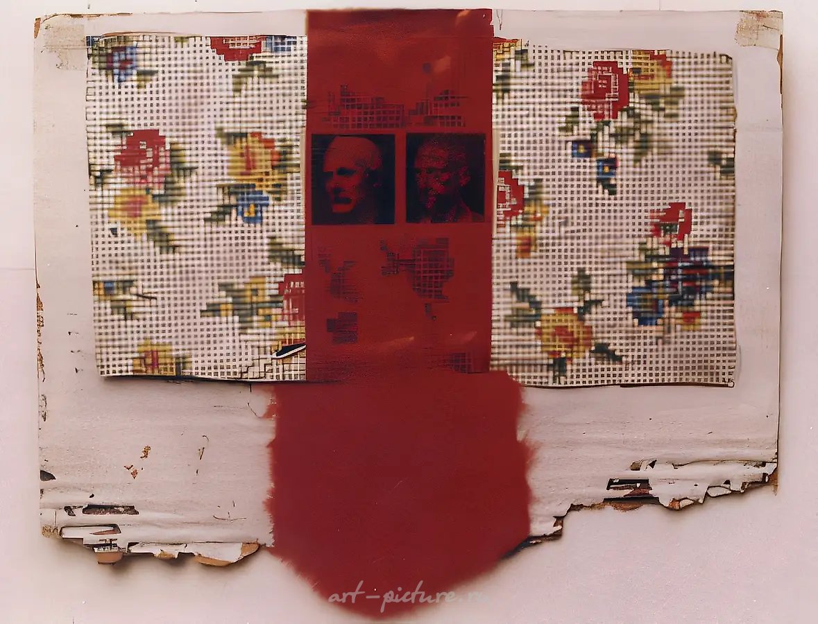 Без названия, 1991, Коллаж, 30х40 см Собственность автора