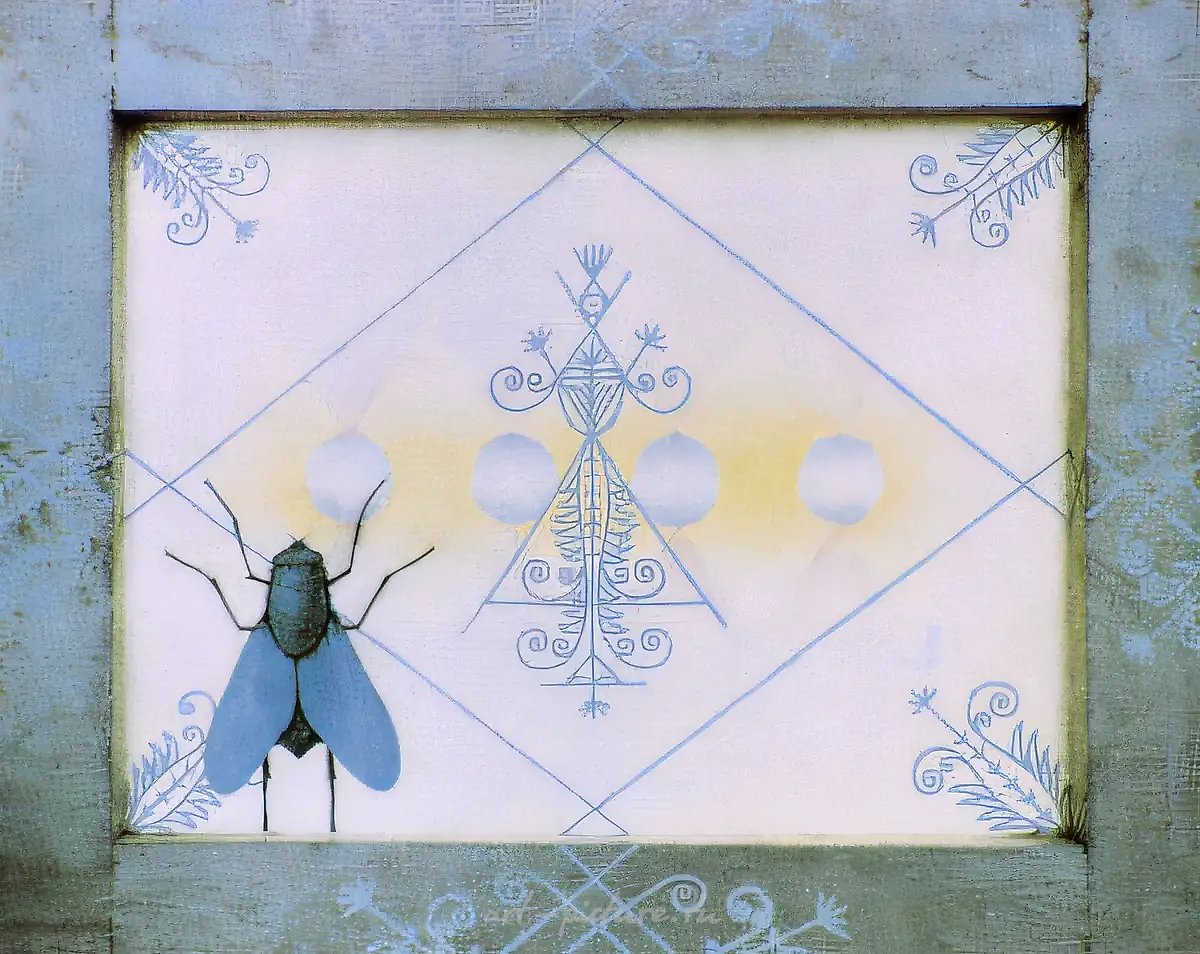 Проект "Paramen" в Galerie Grita Insam, Вена, Австрия, 1994, Холст, акрил, 75 х 60 см Galerie Grita Insam, Вена, Австрия