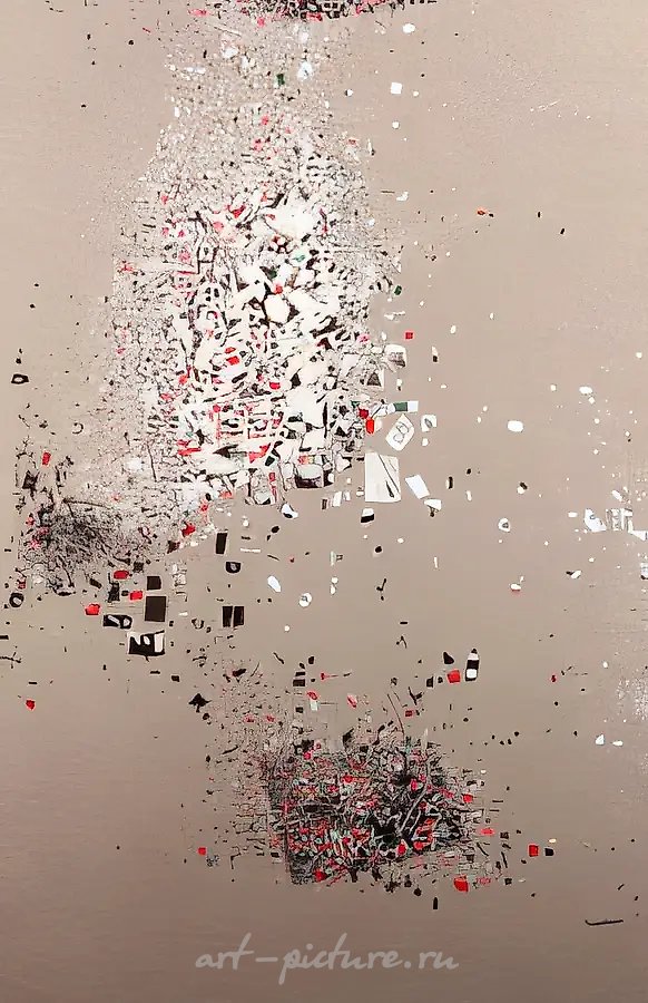 Без названия, 1993, коллаж, холст, бумага, масло, 188x90