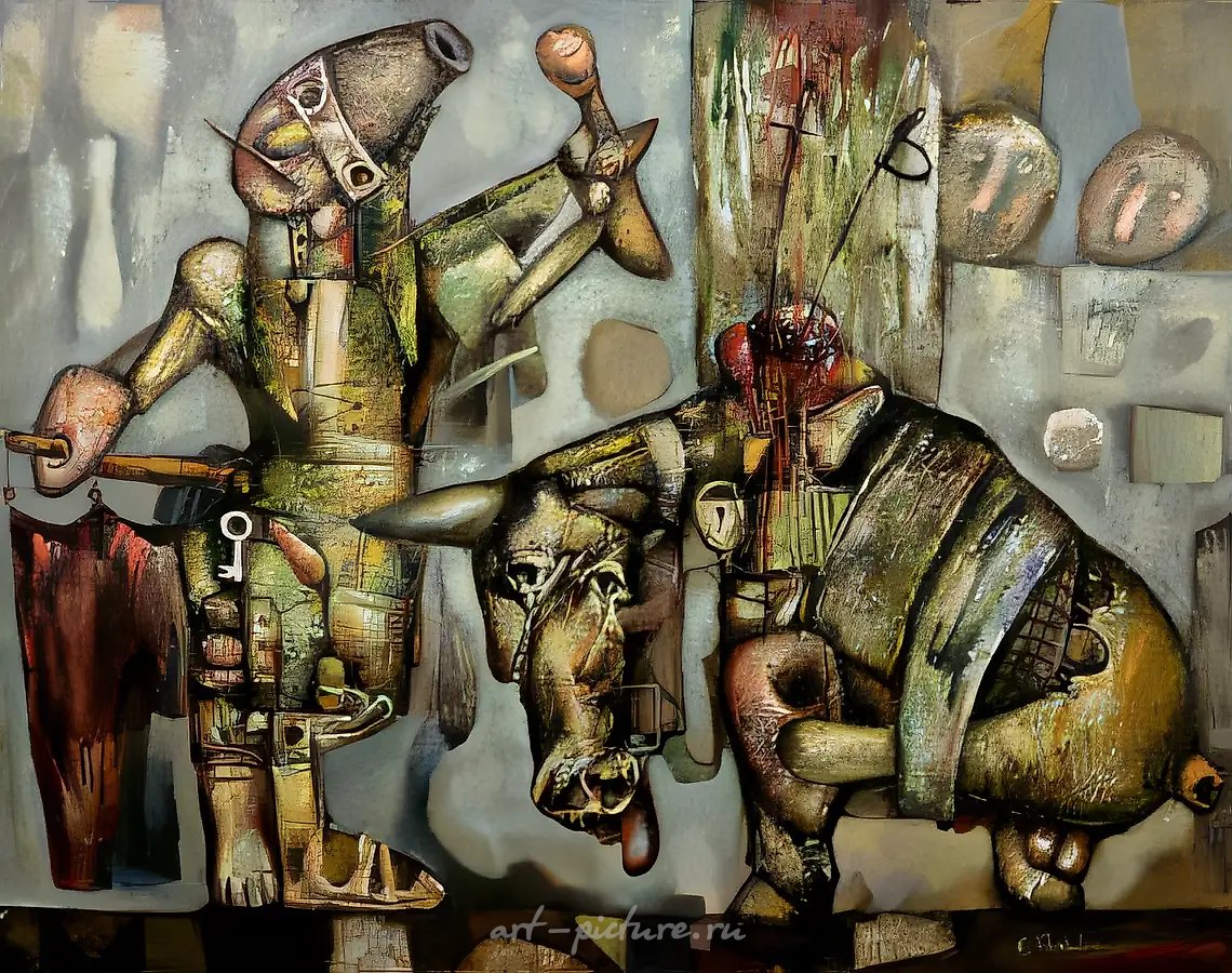 Тореадор, 1995, масло на холсте, 80x100