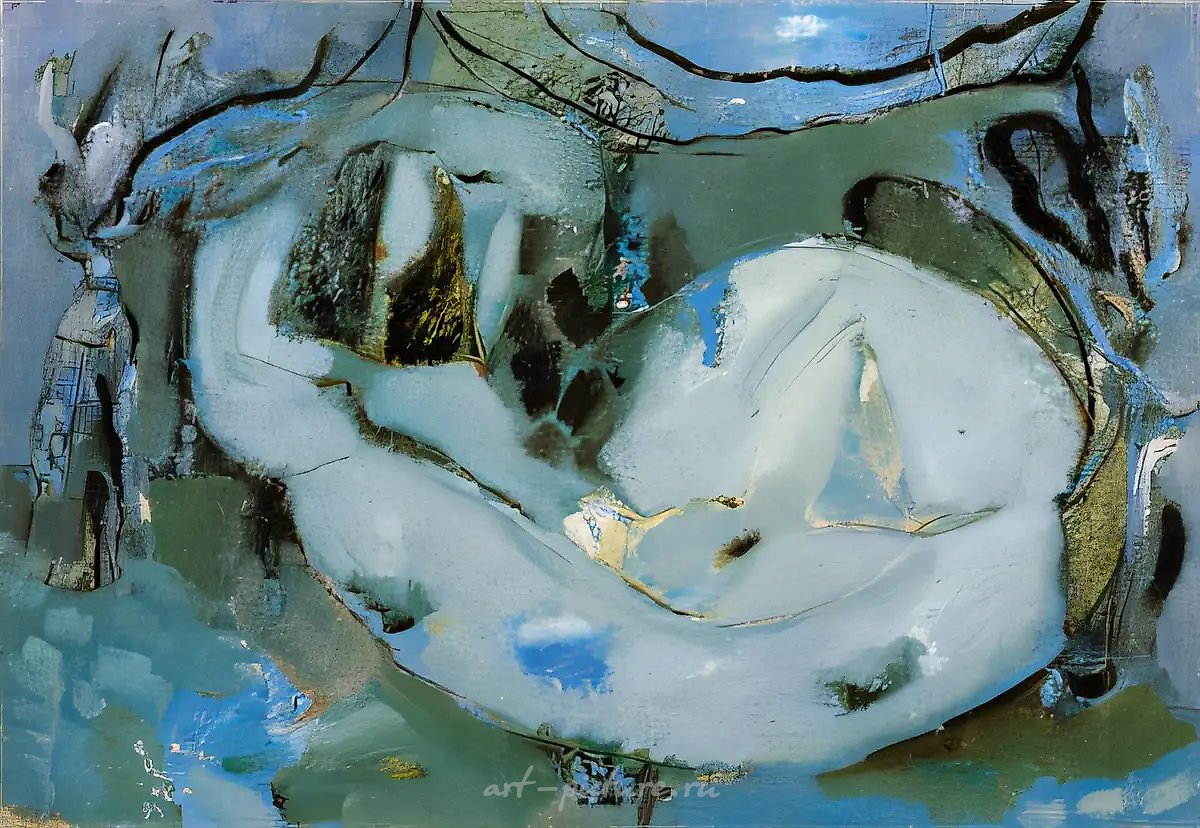 Обнаженная II., 1994, холст, масло, 45х66 Частная коллекция. Москва.
