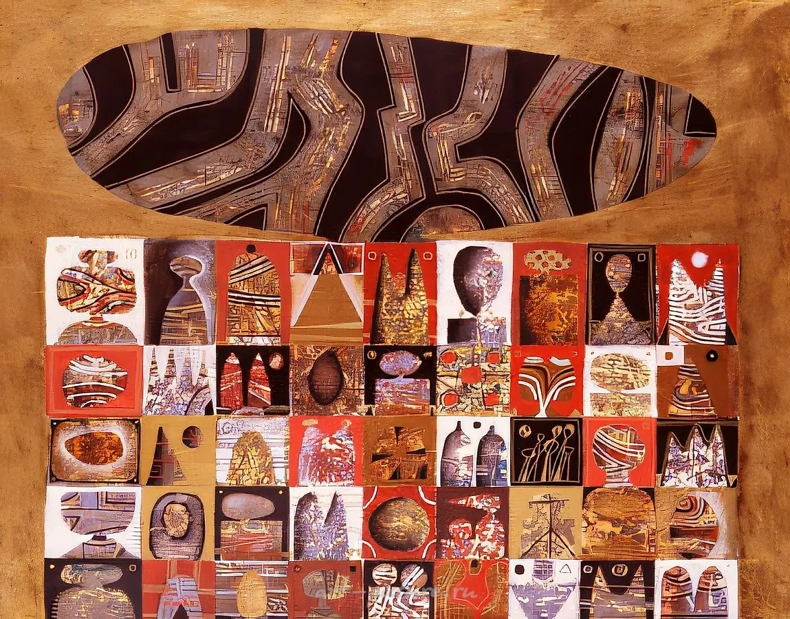 Фокус V, 1993, холст, масло, 150 х 61