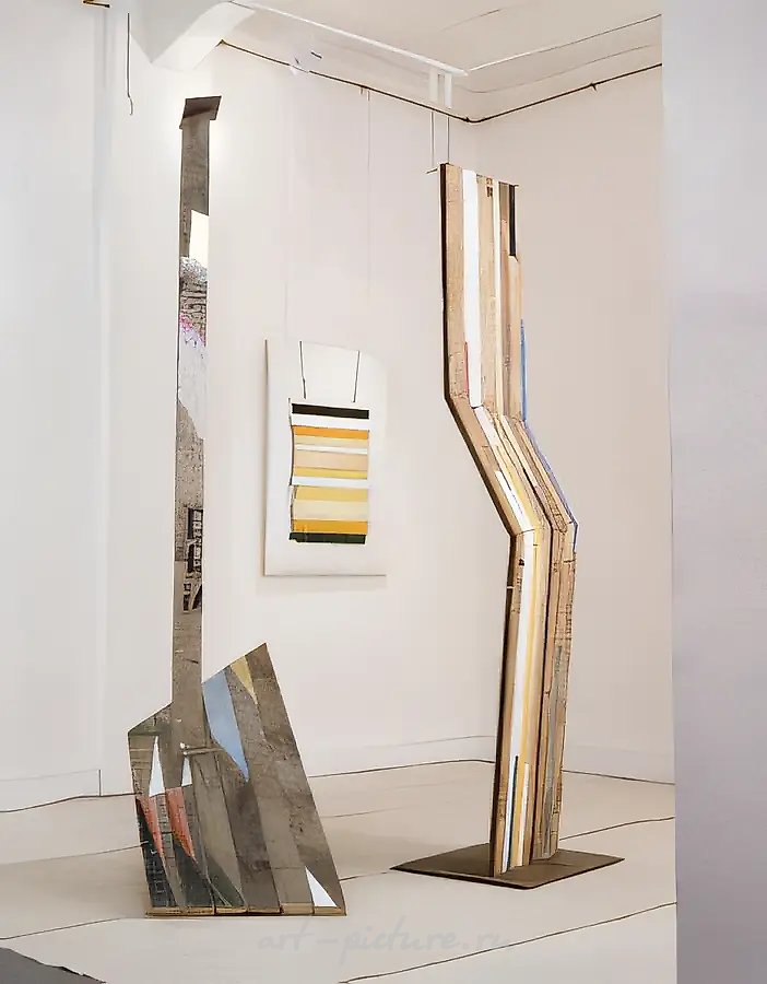 Композиция «Доски», 1989, металл и темпера на дереве, h 279, h 78, h 265