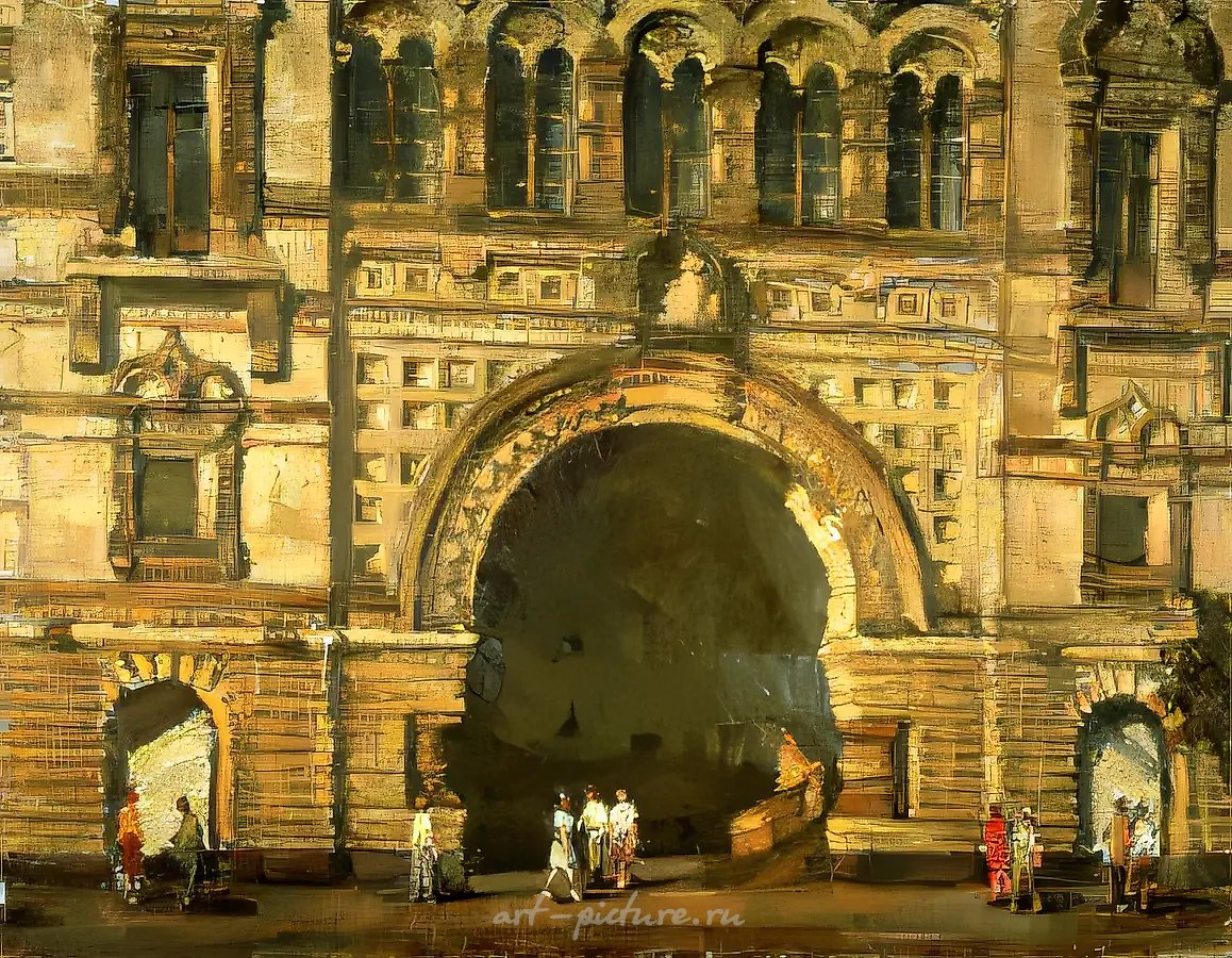 Москва. ГУМ, 1984, холст, масло, 100х120