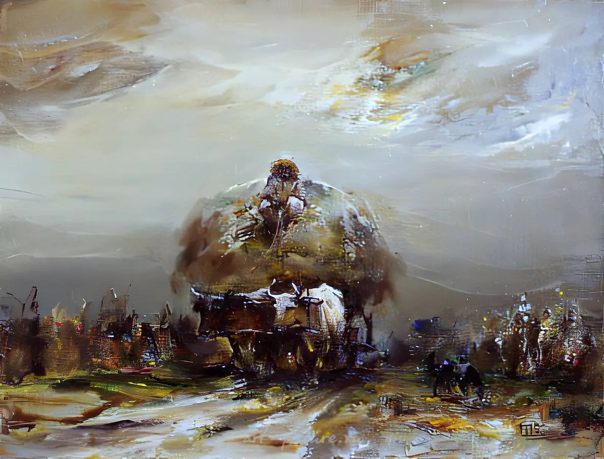 Степом, 1992, холст, масло, 35х45, $800,