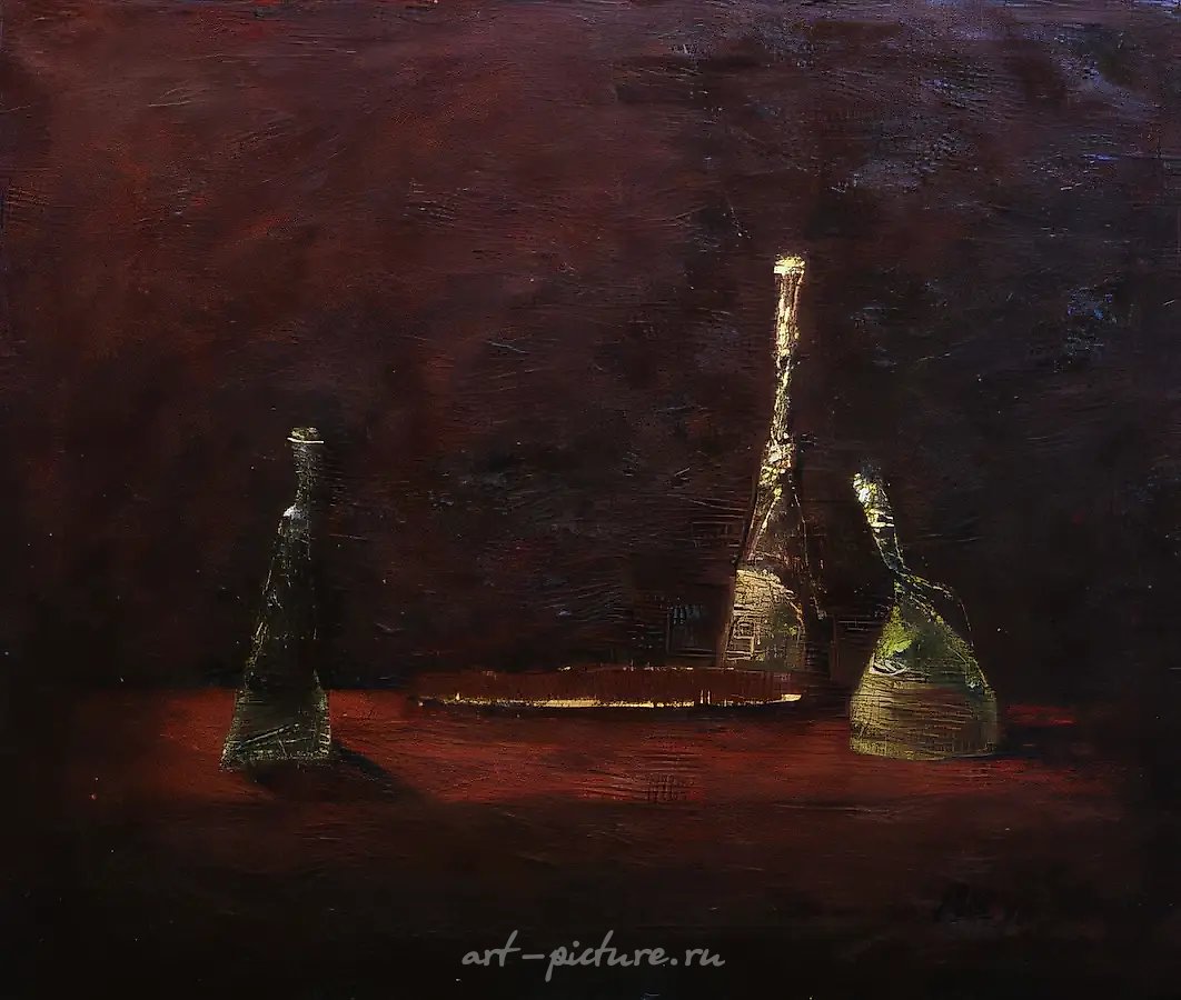 Артаксерке, Амаи и Эсфирь (по мотивам Рембрандта), 1992, холст, масло, 100х120 Собственность автора