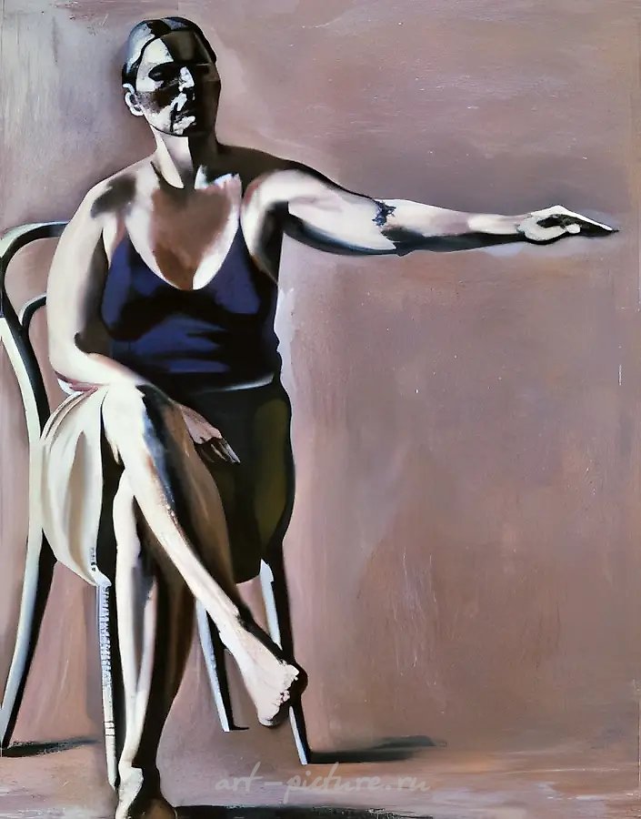 Автопортрет, 1989, холст, масло, 135x110. Государственная Третьяковская галерея