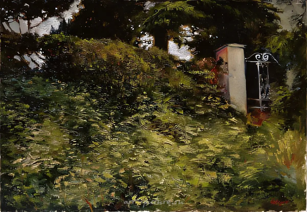 Сад, 1993, холст, масло, 50x70. Собственность автора