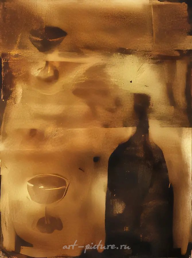 Абсент, 1993, бумага, акварель, 14,3x17,2 см. Собственность автора