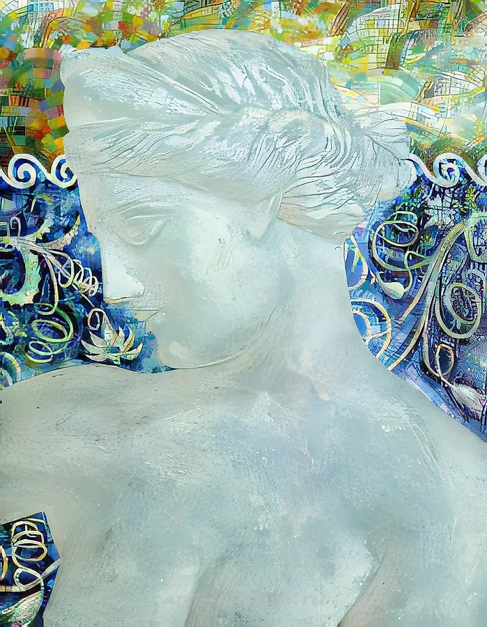 Великолепная Афродита, 1996, холст, смешаная техника, 100 х 80