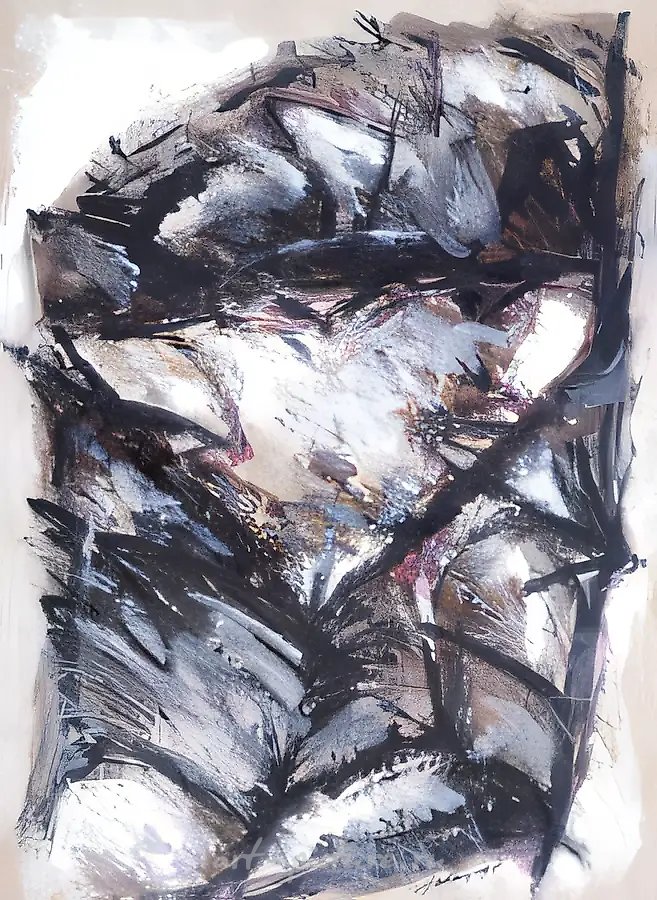 Превращение, 1995, смешанная техника, бумага, 56x41
