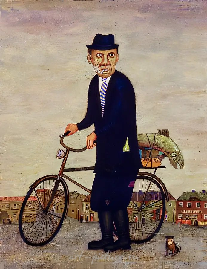 Вася, 1994, масло на ДВП, 40x50 см. Частная коллекция, Москва