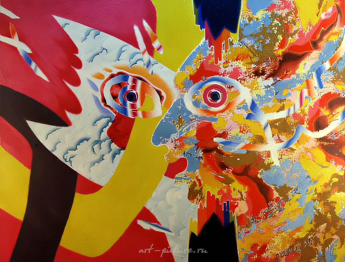 Портрет художника, 1993, холст, масло, 170x200. Собственность автора