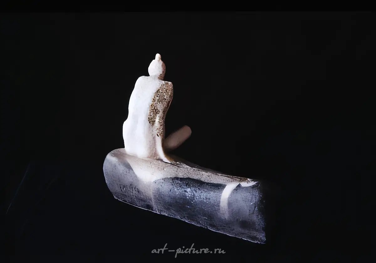 Одиночество, 1996, шамот, 23x30x13. Собственность автора