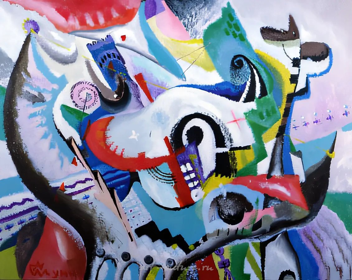 Меккой и Римом, обожжёнными синим Солнцем..., 1996, акрил на металле, 82x101. Фирма «Союз», Москва