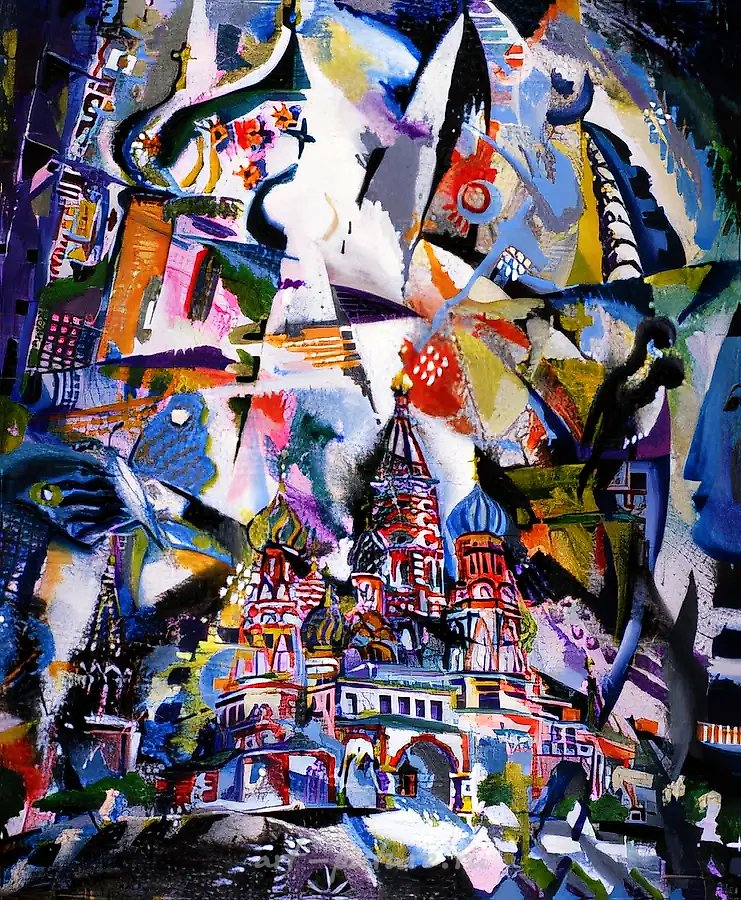 Россия умом непостижима..., 1996, масло на холсте, 100x80. Собственность автора