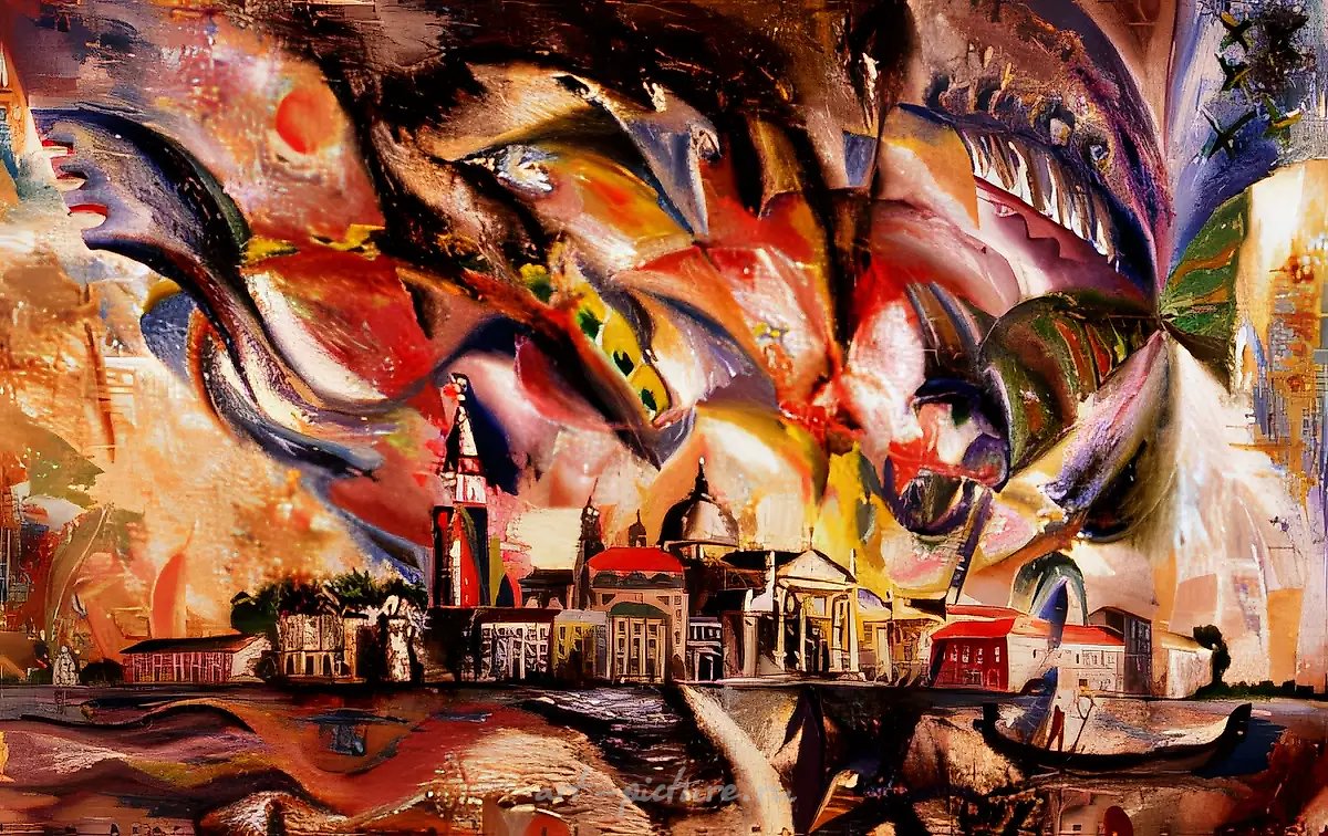 Гимн Андреа Палладио, 1995, масло на холсте, 80x120. Собственность автора