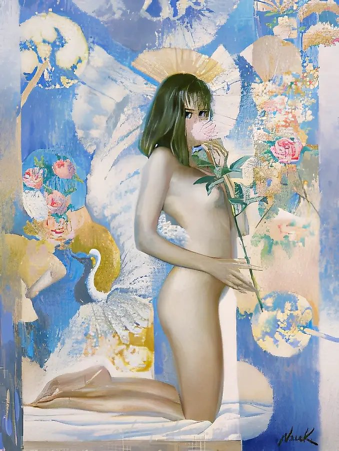 Авигея, 1996, холст, акрил, масло, 90x70. Собственность автора