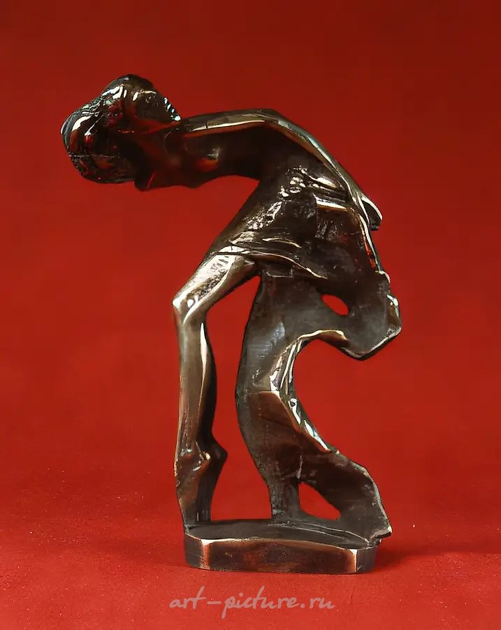 Змейка., 1997, бронза,  высота 25см.