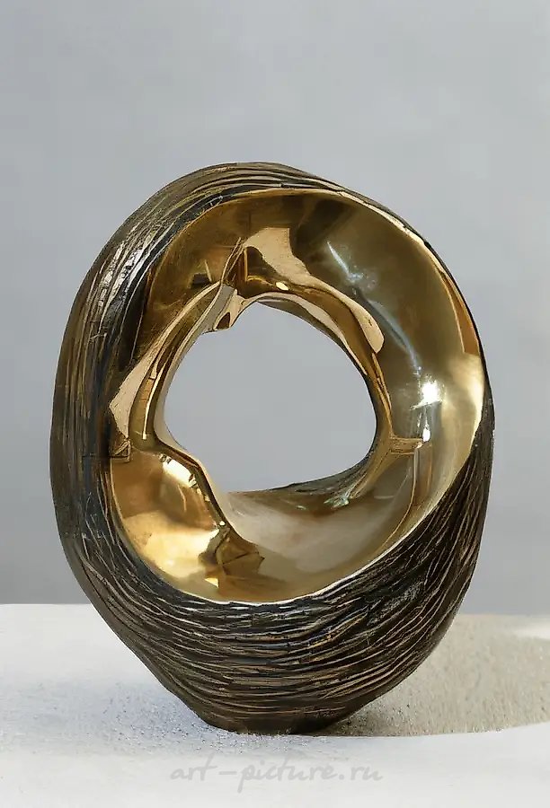 Кольцо., 1996,  бронза,  высота 25 см.