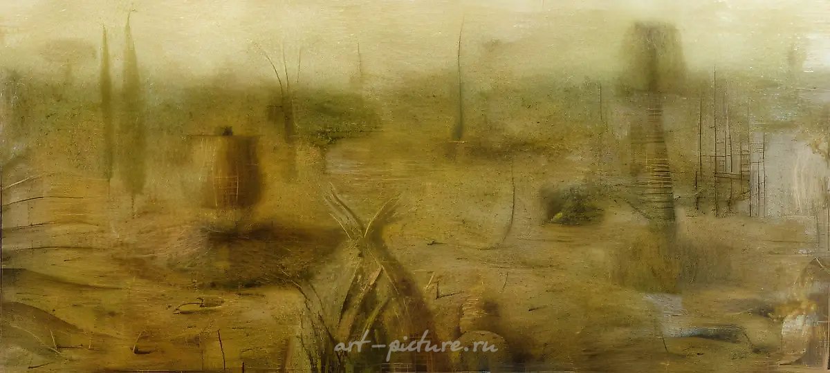 Лес, 1995,  холст, масло,  95 x 196