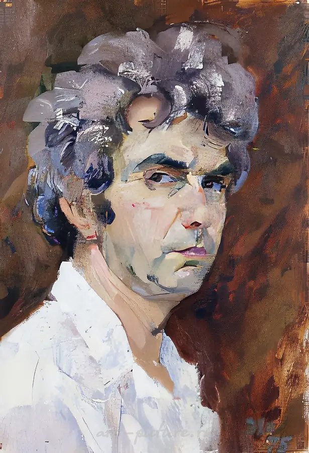 Автопортрет., 1975, холст, масло, 50х35