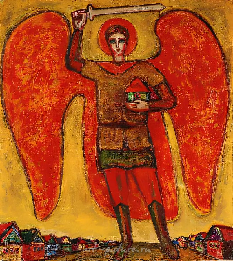 Заступник земли русской., 1996, холст, масло, 100х90