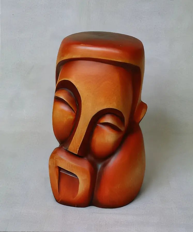 Бабай., 1988, дерево, 34х18х19