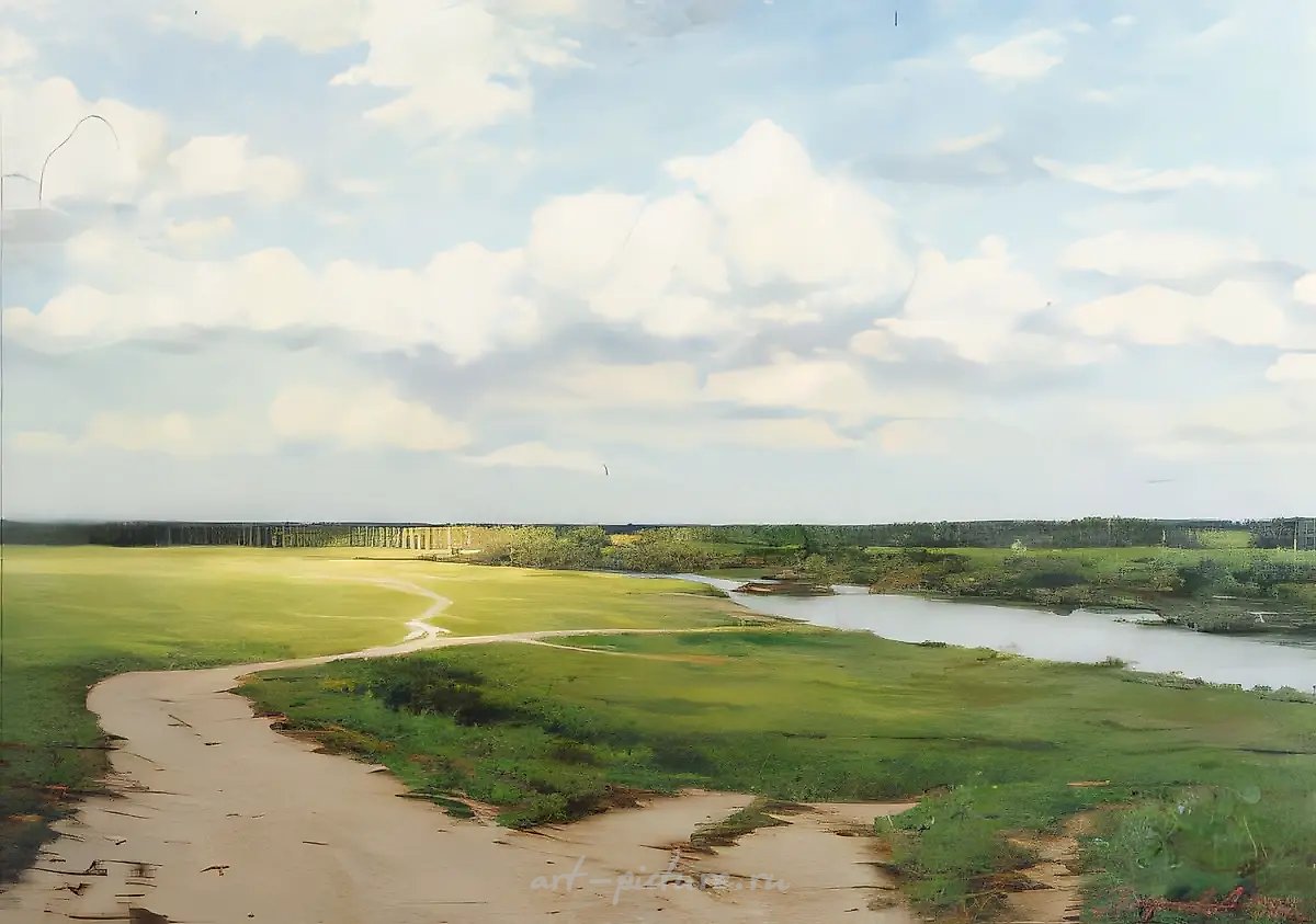 Дорога., 1997, холст, масло, 70х100