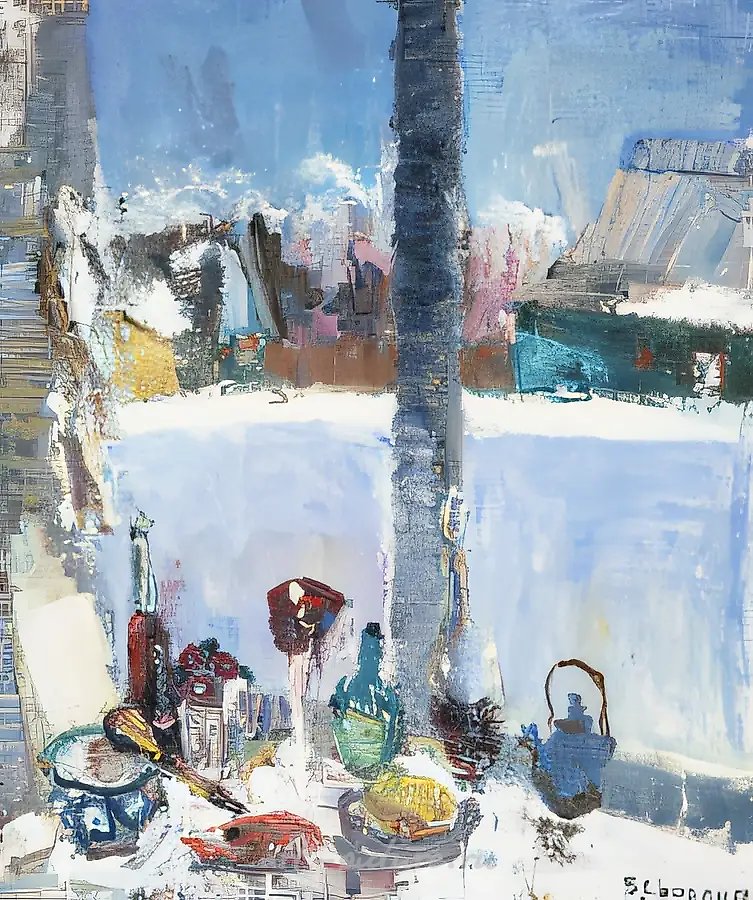 Окно., 1996, холст, масло,