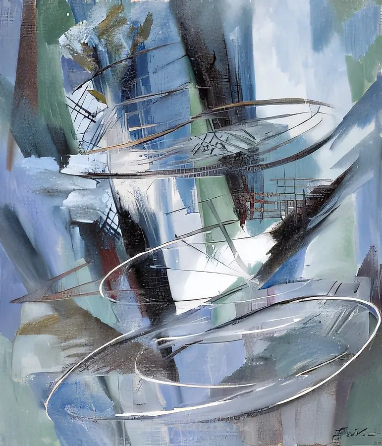 Свободное пространство, 1995, холст, масло, 220 х 190