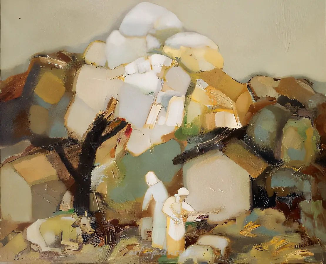 Лето. Полдень, 1995, масло на холсте, 74x92