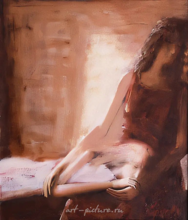 Материнство II, 1995, масло на холсте, темпера, 70x60