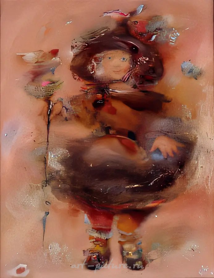 Рея на розовом фоне, 1996, холст, акрил, масло., 90х70