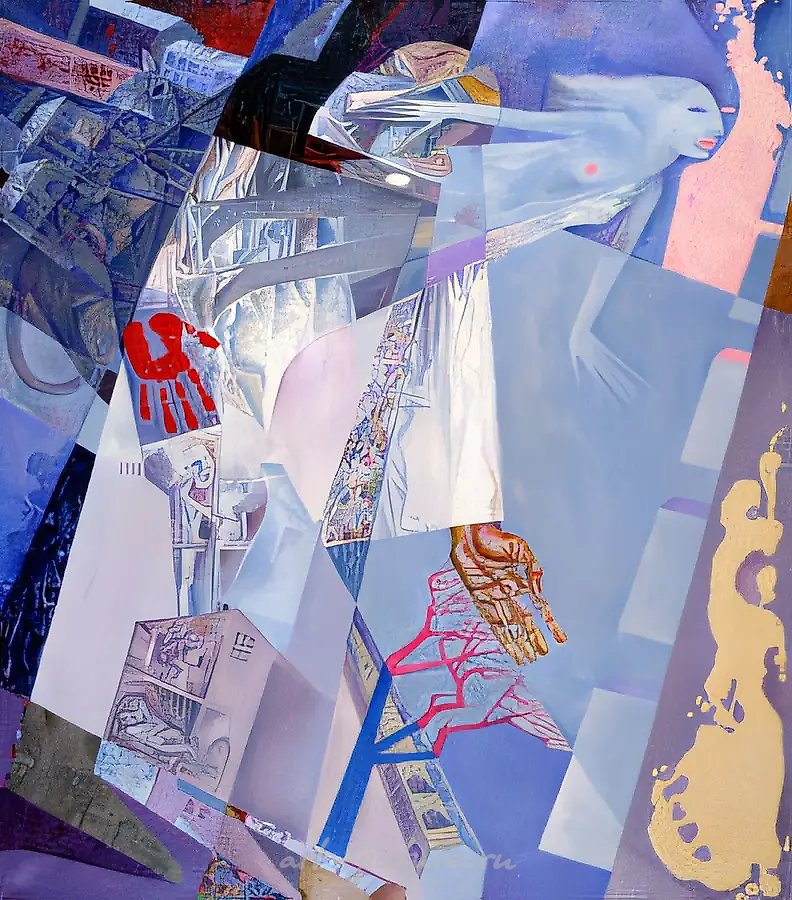Ночные полёты в Орехово-Борисово, 1991, холст, масло, 140x120. Собственность автора